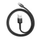 Micro USB Cable Baseus Cafule 2.4A 1m Gray/Black