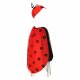 Children\'s ladybug carnival costume, size S, red