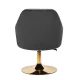 4Rico QS-BL14G Velvet Swivel Beauty Chair, Grey
