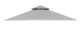 Waterproof Gazebo Canopy Replacement 3x3 m with Vented Top, Grey