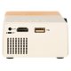 Mini Portable LED Projector 1080P Supported 24-60\" HDMI USB, white and orange