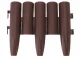 Garden Palisade Flowerbed Barrier Fence 215cm, Set of 8 Elements
