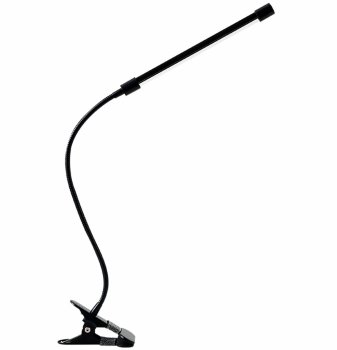 Shadowless LED Desk Lamp with Clip, Black