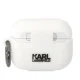 Karl Lagerfeld AirPods Pro Case Silicone Karl Head 3D, White