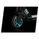 SOKE PRO Stunt Scooter for Freestyle Tricks, 110mm Wheels, Silver Turquoise