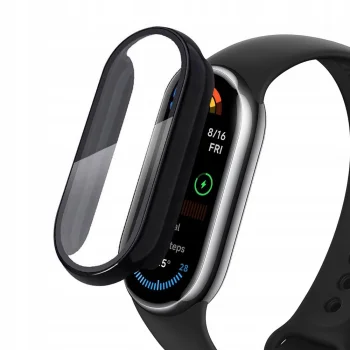 Tech-Protect Defense Case with Glass for Xiaomi Smart Band 10 / 10 NFC, Black