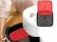 Silicone air fryer liner, square, 21 cm, red or black