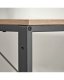 Leobert Computer Desk with Shelves, Adjustable Feet, Sonoma Oak