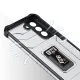 Hybrid Case for Samsung Galaxy S22+ with Ring Holder and Magnetic Mount Support, Red