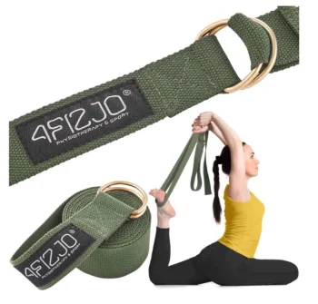 4Fizjo Yoga Strap 300 cm, Olive