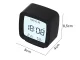Digital Alarm Clock with Thermometer and Hygrometer LCD, Black