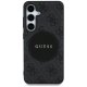 Guess 4G Round Patch Classic Logo MagSafe Case for Samsung Galaxy S25, Black