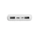 Puro Elektrik White 10000mAh Power Bank 12W 2xUSB-A + USB-C, White