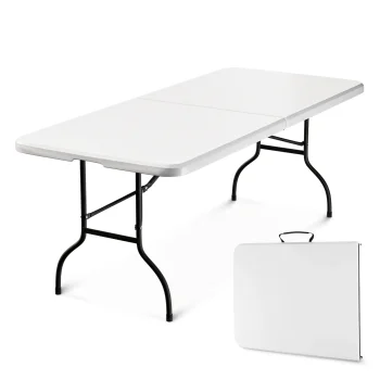 Mountain Goat Folding Picnic Table 180 x 74 cm, White