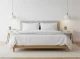 Modern Nightstands Set of 2, Bedside Tables with Drawer ModernHome, White