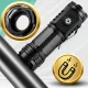 Rechargeable Tactical LED Flashlight with Magnet and Side Light, USB-C, Black