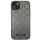 Karl Lagerfeld Saffiano Mono Metal Logo Case for iPhone 14 Plus, Gray
