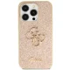 Guess iPhone 14 Pro Case Glitter Script Big 4G, Gold