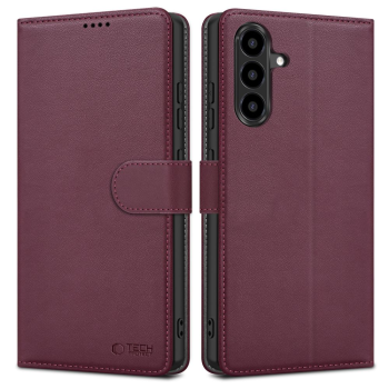 Samsung Galaxy A37 (SM-A376E/DS) Tech-Protect Wallet Book Case Cover, Burgundy