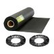 Agroplēve pret nezālēm Plonos 90g/m² 1,6x50m ar 100 tapām, melna