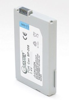 Camera Battery for Canon BP-208, 850mAh, 7.4V
