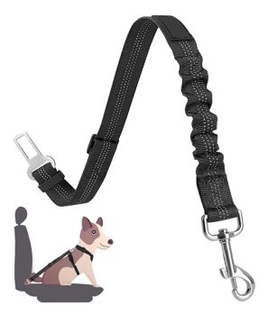 Adjustable Dog Car Seat Belt Safety Leash Xline, Black