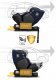 Nukido Aero Line Swivel Child Сar Seat, Black and Navy Blue, 0-36 kg ISOFIX