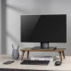 Maclean MC-930 Wooden Monitor / Laptop Stand, Black Walnut