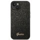 Guess iPhone 14 Plus / 15 Plus Case Glitter Script, Black