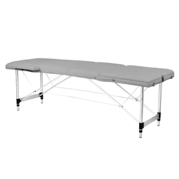 Balance 3-Section Folding Aluminium Massage Table, Grey