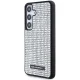Samsung Galaxy S24 (SM-S921) Karl Lagerfeld Rhinestone Metal Logo Case Cover, Silver