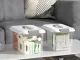 Storage Container with Lid and Handle, 20L, White