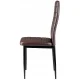 Modernhome Dining Chair Set, 4 pcs, Eco-leather, Brown