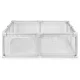 ECOTOYS Baby Playpen 160x200 cm, Extra Large Play Yard with Carry Bag, Gray