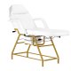 Activeshop 557G Cosmetic Chair with Trays, Gold and White