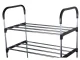4-Tier Shoe Rack, 12 Pairs, Silver