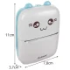 Izoxis Portable Mini Thermal Printer with 11 Rolls, Blue/White