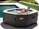 Intex 28458 Inflatable Hot Tub SPA, 4-Person, 180x71 cm, Black