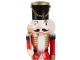 Wooden Nutcracker Christmas Decorative Figurine, 35 cm