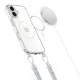 Tech-Protect Flexair Chain MagSafe Case for iPhone 16 with 2 Lanyards, Clear