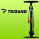 Trizand Floor Pump with Pressure Gauge 16 bar / 230 PSI, Black