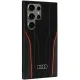 Audi Samsung Galaxy S24 Ultra Case Genuine Leather MagSafe, Black/Red