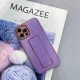 Phone Case for iPhone 12 Pro with Folding Kickstand, Purple