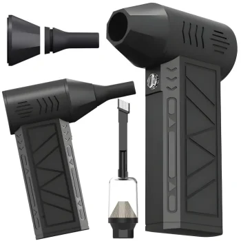 Cordless 2-in-1 Air Duster and Vacuum for Electronics 80000 RPM