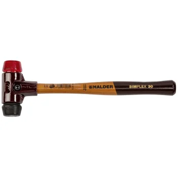 Halder SIMPLEX Soft-Face Mallet 30 mm, Rubber and Plastic