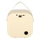 Karaoke Machine with Bluetooth Speaker and 2 Microphones, USB LED 10W, Cream