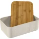 Bodum Bistro Bread Bin with Bamboo Lid 29 x 19 x 11 cm, White