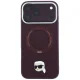 Karl Lagerfeld Case for iPhone 18 Pro / 17 Pro with Ring Stand 360 MagSafe, Burgundy