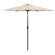Multigarden SL-UM003C Garden Umbrella with Crank, 270 cm, Beige
