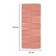 Foldable Yoga Fitness Exercise Mat with Carrying Bag, 183x61x0,4 cm, Pink